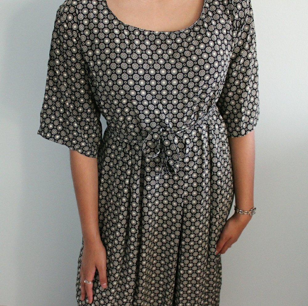 Handmade patterned summer maxi dress